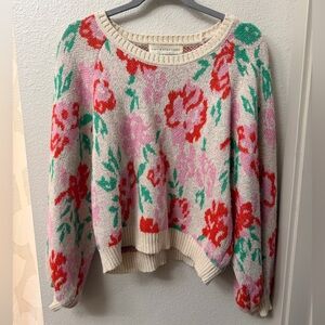 Saltwater LUXE Floral Crew Neck Sweater XL
